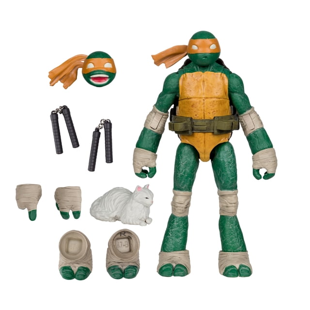 Figura de Acción Michelangelo de McFarlane Toys 13 cm con Cómic
