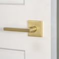 thumbnail image 4 of Viaggio Qadmil_Dd Quadrato Solid Brass Non-Turning Two-Sided Dummy Door Lever Set - Nickel, 4 of 7