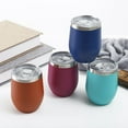 thumbnail image 5 of Thermal Cup Simple Style Drinking Holder Stainless Steel Insulated Cups, 5 of 10