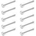 thumbnail image 2 of Briana Williams 18G Jeweled Diamond CZ Nose Bone Studs Rings Piercing Jewelry 10PCS, 2 of 2