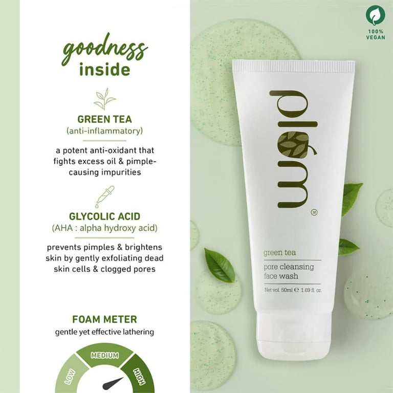 Plum Green Tea Pore Cleansing Face Wash Enriched with Green Tea