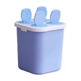 thumbnail image 2 of Molde de plástico para paletas heladas con tapa – Molde reutilizable de 4 cavidades para helados caseros, paletas de frutas y paletas de yogur congeladas., 2 of 6