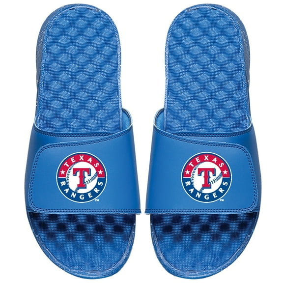 Men's ISlide Royal Texas Rangers Primary Logo Slide Sandals