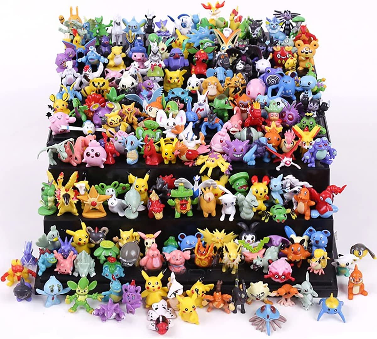 144 PCS Pokemon Battle Figures Set di giocattoli per regali di festa e  collezione di giocatori