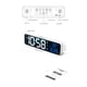 thumbnail image 2 of Reloj despertador digital LED para dormitorio, reloj electrónico con termómetro, 2 alarmas, función Tomshoo  Blanco-1, 2 of 7