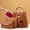 Khaki, variant on Dvkptbk Storage Womens Purse and Handbag 3 PCS Bag Set Tassel Tote Clutch Satchel Top Handle Shoulder Bag Home Essentials