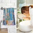 thumbnail image 7 of Yayeee 100% Cotton Hand Towels for Bathroom 16" x 28" Soft Absorbent Kitchen Towel, Blue Sea, 7 of 7