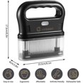 thumbnail image 2 of JY COOKMENT Meat Tenderizer Tool with 48 Stainless Steel Ultra Sharp Needle Blades, Detachable Kitchen Cooking Tool Best for Tenderizing, BBQ, Marinade, 2 of 6