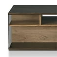 thumbnail image 2 of Furniture of America Herzog Wood Storage Coffee Table in Oak and Black, 2 of 4