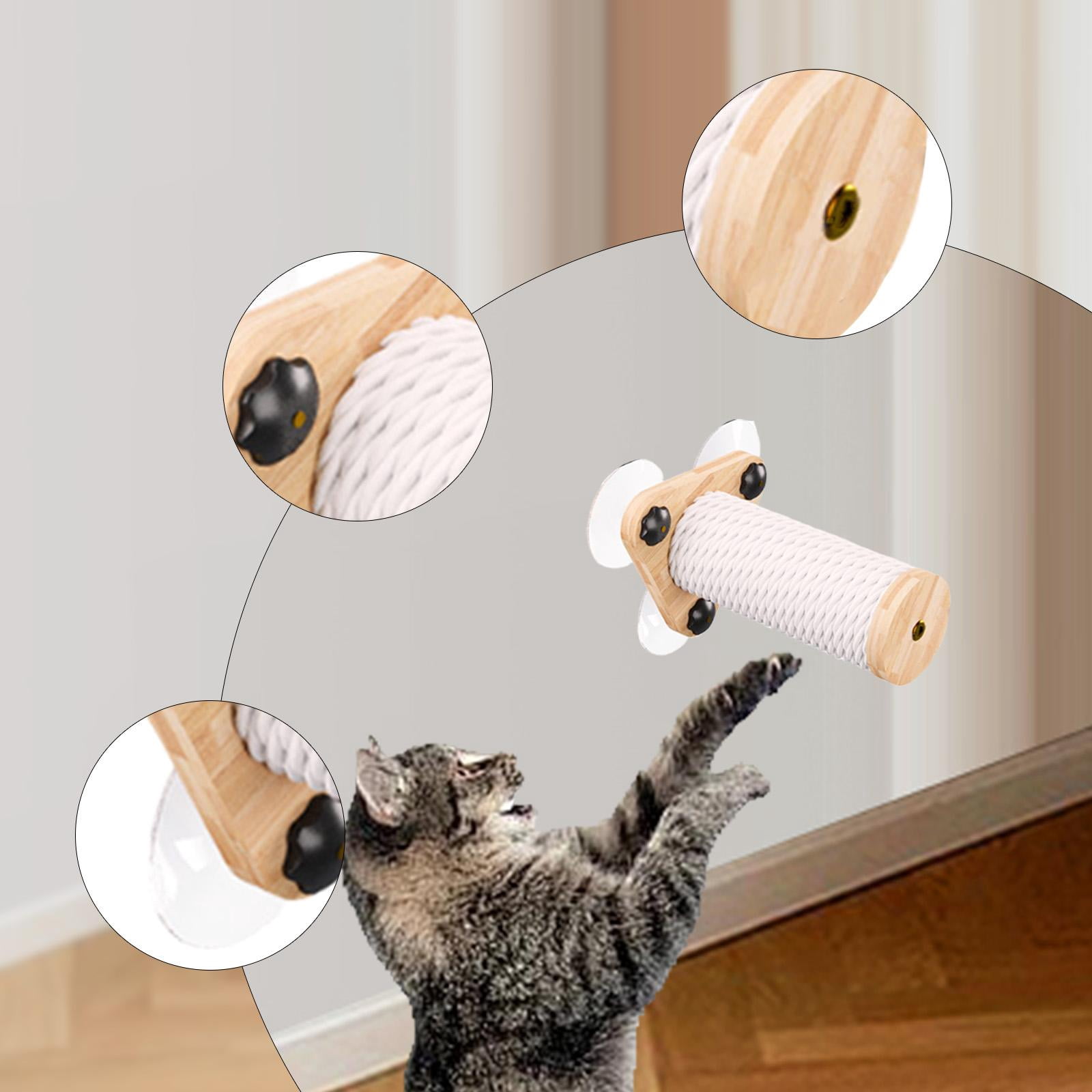 oshhni Wall Mounted Scratching Post Cat Climbing Step for Rest Grind Claws Stretch