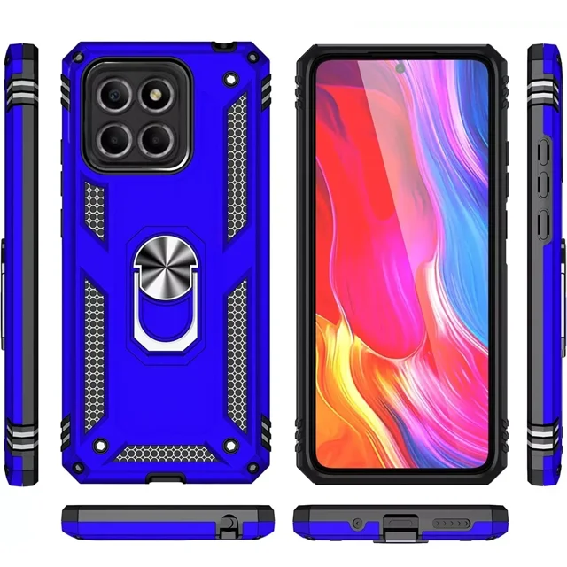 Funda Uso Rudo Anillo Magnetico Para Huawei Honor