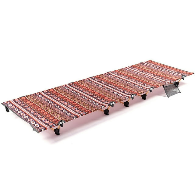 Lit Pliant Portable d'Extérieur pour une Personne, Lit de Camp, Capacité de Charge 330 Lb, Compact, pour Pique-Nique, Camping, Randonnée en Plein Air