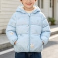 thumbnail image 4 of Nugftut Girls Boys Puffer Jackets Size 1-2 Years Hooded Winter Coat Warm Windproof Printed Kids Clothing, 4 of 8