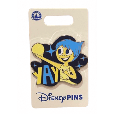 Disney Parks Inside Out Joy Pin New with Card