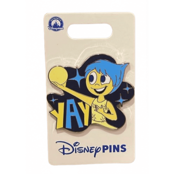 Disney Parks Inside Out Joy Pin New with Card