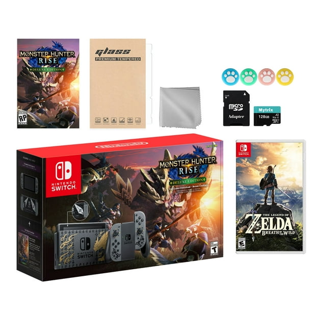 Nintendo Switch Monster Hunter Limited Console Plus Monster Hunter Rise Deluxe Edition, Bundle With The Legend of Zelda: Breath of the Wild Mytrix Accessories - Walmart.com