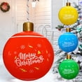 thumbnail image 5 of Bolas inflables de PVC para decoración navideña al aire libre, 66 x 55 cm, bolas grandes para decorar árboles de Navidad, bolas de juguete para decorar el hogar, 5 of 5