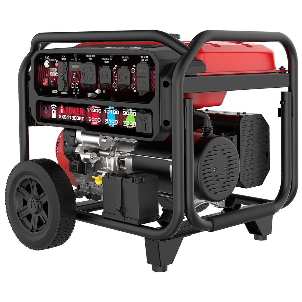 A-iPower 11300-Watt Remote Start Tri-Fuel Portable Generator with 459cc OHV Engine and CO Sensor