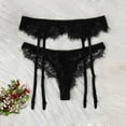 thumbnail image 3 of Bigersell Cotton Underwear for Women Seamless Clearance Thermal Underwear Women Seamless Panty Style P-846 Polyester Bikini Panties Lace Thongs Ladies Briefs High Waist Women's Panties Black XL, 3 of 7