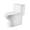 Gloss White 02, variant on One-Piece Toilet,Powerful & Quiet Dual Flush Modern Toilet with Comfort Chair Seat,1.1/1.6 GPF,Black