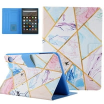 Allytech All-New Fire HD 8 Case 2020 10th Gen, Fire HD 8 Plus Case 2020 10th Gen, Slim Fit Folio Stand Leather Smart Cover with Auto Wake/Sleep for Amazon Fire HD 8 2020, Grid Marible