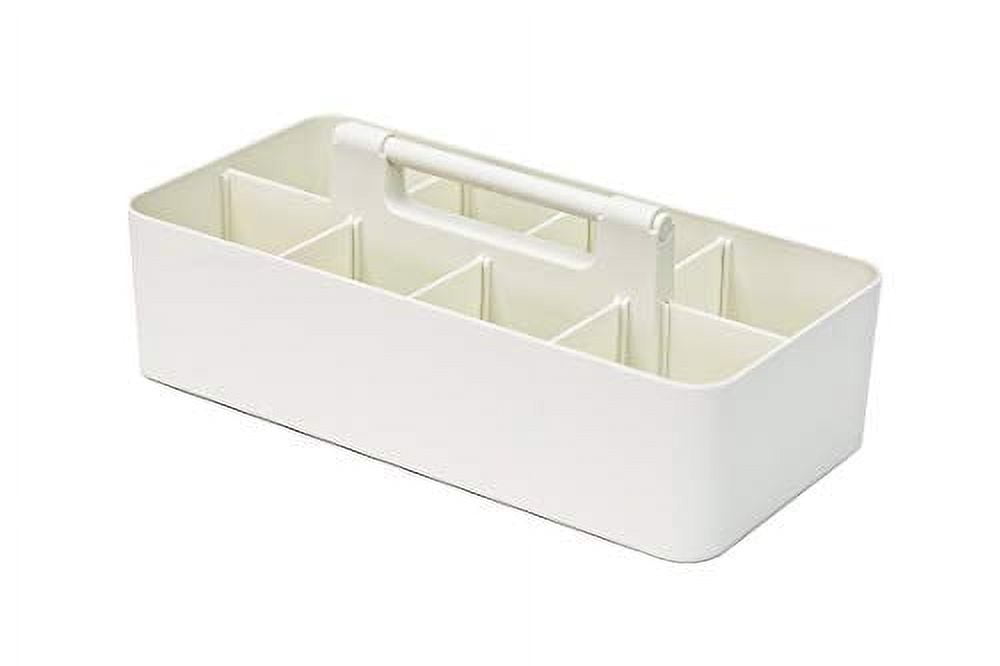 Enjoy Organizer - Portable Divided Storage Caddy -Made in USA (Ivory)