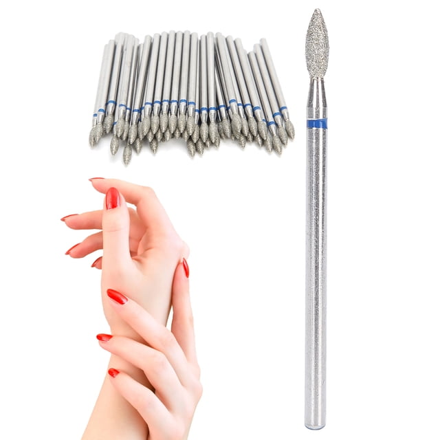 Brocas Para Cutículas De 50 Piezas, Brocas Para Cutículas Para Uñas Llama Pequeña, Brocas Para Uñas Para Limpieza De Cutículas, Herramientas Para Mejorar Las Uñas
