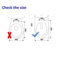 thumbnail image 2 of 19 inch Elongated Plastic Toilet Seat, White, 2 of 2
