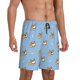 thumbnail image 2 of Balery Cute Cartoon Corgi Pantalones cortos de pijama de punto de algodón para hombre con cinturilla y bolsillos-X-Large, 2 of 6