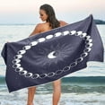 thumbnail image 7 of Dreamtimes Moon Phases Circle Beach Towel Super Absorbent Oversized Travel Towels Lightweight Compact Quick Dry Towel for Swimming Camping Holiday, 7 of 7