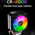 thumbnail image 3 of Enfriador de CPU JShteea CR1200E 2 Heat Pipe RGB 3Pin Ventiladores de Refrigeración, 3 of 8