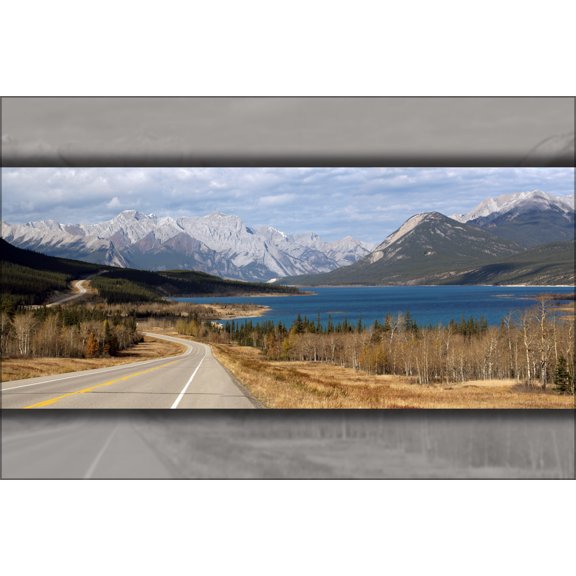 24"x36" Gallery Poster, East of Saskatchewan River Crossing, Alberta canada