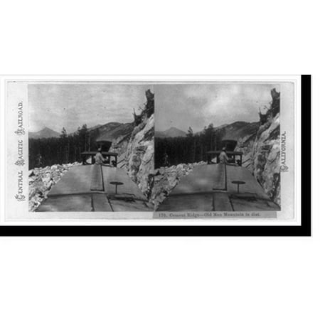 Historic Print, Cement Ridge Old Man Mountain in dist., 16" x 20"