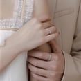 thumbnail image 5 of Couple Rings for Women and Men Geometric Rings Adjustable Opening Matching Rings High Quality Copper Wedding Rings Electroplated Rings Fashion Jewelry, 5 of 6