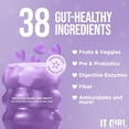 thumbnail image 2 of Daily Gut Health Gummies, Women's Multi-Vitamins & Superfoods + Natural Organic Detox, Digestive Enzymes, Probiotics 6 Billion CFUs, Debloat, Metabolism, Immunity, Vegan Wellness, 60 Count, 2 of 22