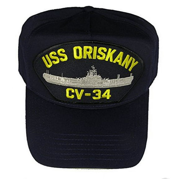 USS ORISKANY CV-34 HAT - Navy Blue - Veteran Owned Business