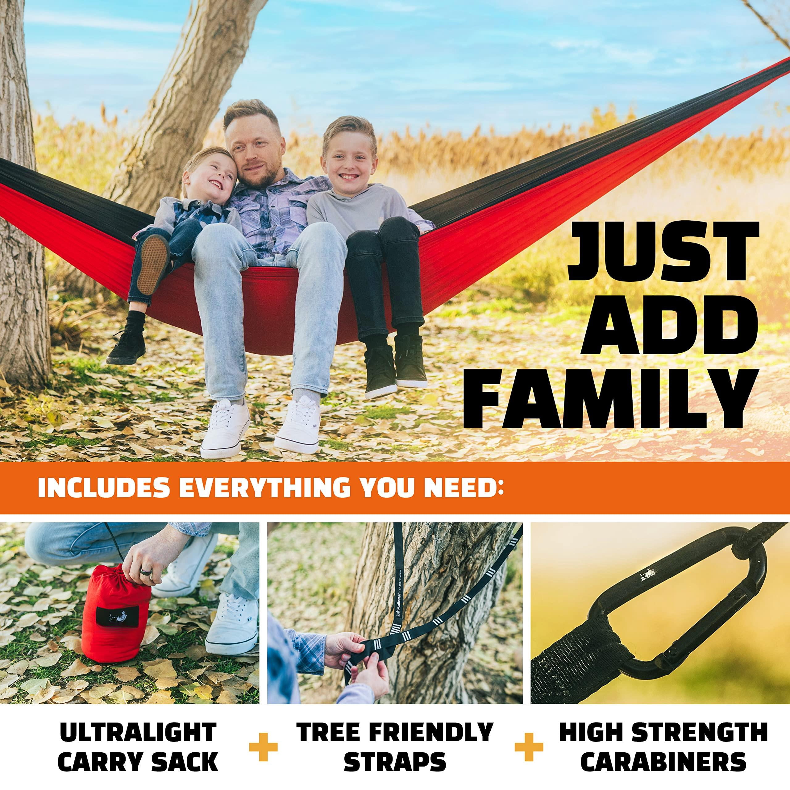 Camping Hammock For Adults & - Portable Hammocks Outside Hamacas Para Adultos Outdoor Single Double Two 2 Person Hamaca/hamacs/amacas Heavy Duty Tree Travel Hamock