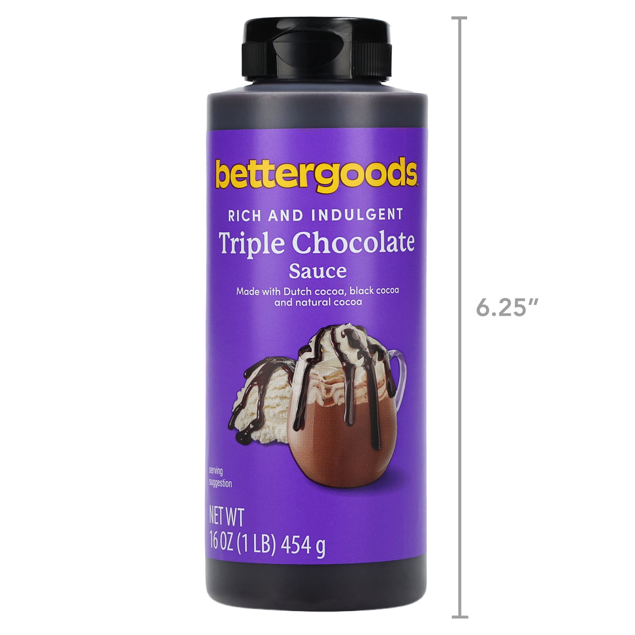 (6 pack) bettergoods Triple Chocolate Sauce, 16 oz