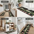 thumbnail image 5 of Black Christmas Santa Pattern Kitchen Rugs Sets Of 3,Kitchen Runner Rugs Non Skid Washable,Decorative Kitchen Floor Mats for Kitchen,Sink,Laundry,17"x30"+ 17"x47" + 17"x59", 5 of 6