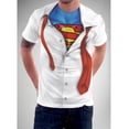 thumbnail image 2 of Clark Kent Superman Youth T-Shirt Costume Transform Tie Super Hero Adult, 2 of 4