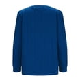 thumbnail image 5 of Lenpel Women's Crew Neck Sweatshirts Casual Puff Long Sleeve Textured Pullover Tops Fashion Fall Winter Clothes, 5 of 6