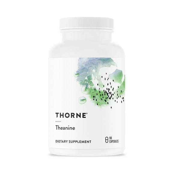 THORNE - Theanine - 200mg of L-Theanine - Support a Healthy Stress Response, Relaxation, and Focus - Increases Brain Alpha-Wave Production* - 90 Capsules
