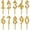 Gold - One Size, variant on Birthday Candle Stand Reusable Number Birthday Cake Candle Holder Adjustable Topper Stand for Party Cakes Dessert Decoration and Birthday Celebration Supplies Cake Candle Base Gold - One Size
