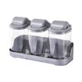 thumbnail image 3 of Caja organizadora de condimentos con tapa para botellas de especias 3 grises, 3 of 9