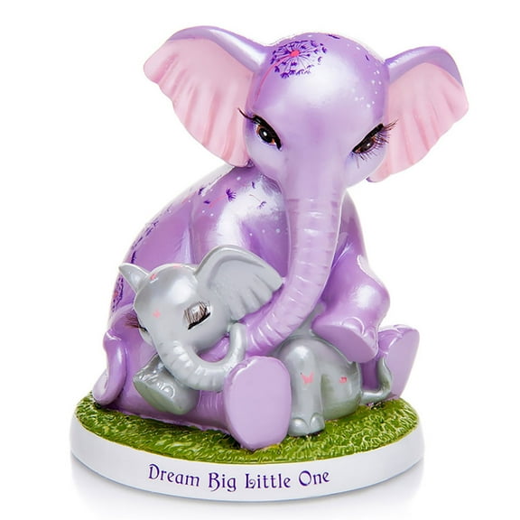 The Hamilton Collection Dream Big Little One Unforgettable Love Mother and Child Elephant Figurine by Blake Jensen 3.25-inches