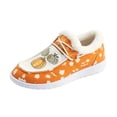 thumbnail image 3 of YOUYEDIAN Moccasins Women Fall Winter Fashion Comfy Platform Heel Fuzzy Warm Flats Casual Round Toe Versatile Cute Print Shoes, 3 of 5