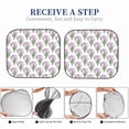 thumbnail image 5 of Goofa Tulips Flowers Pattern 2 Piece Car Windshield Sun Shade Foldable | Front Windshield Shade for Sun, Heat and UV Rays | Sunshade for Car Front Window-Medium, 5 of 7