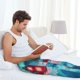 thumbnail image 5 of Balery Aurora Borealis Village Pantalones de pijama para hombre, pijama ultraligero, pantalón de descanso-Medium, 5 of 6