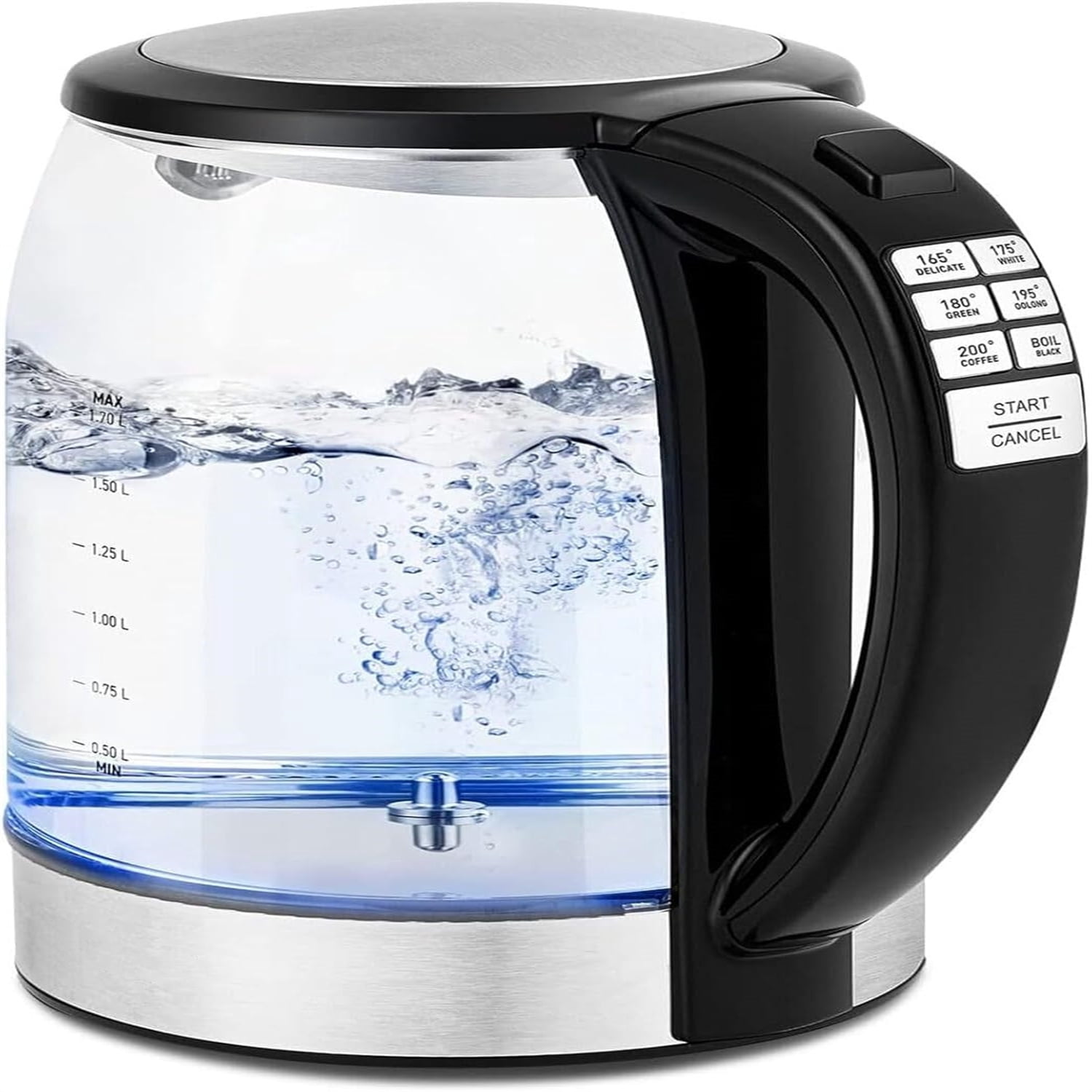 Electric Kettle Temperature Control with 6 Presets, 60min Keep Warm 1.7L Electric Tea Kettle & Hot Water Boiler, 304 Stainless Steel Filter, Auto-Off & Boil-Dry Protection