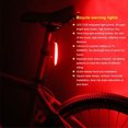 thumbnail image 3 of 2Pcs Bicycles Taillight USB Charging Mountain Bike COB Safety Warning Lamp Night Riding Lantern Accessories Bike Light (Red), 3 of 5